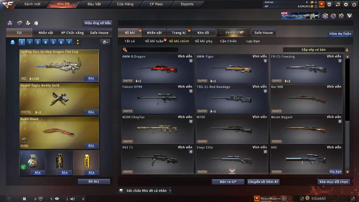 shop acc cf uy tin gia re